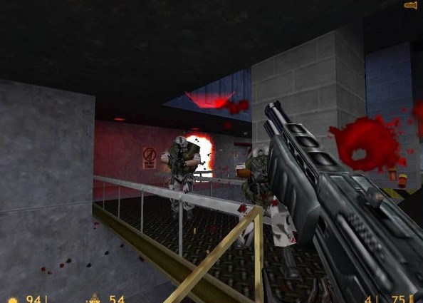 Screenshot of Half-Life (pixelsuft) running in the browser