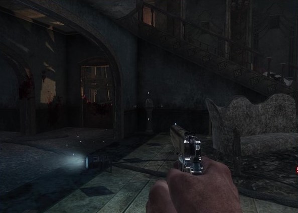 Screenshot of Kino der Toten (Zombies) running in the browser