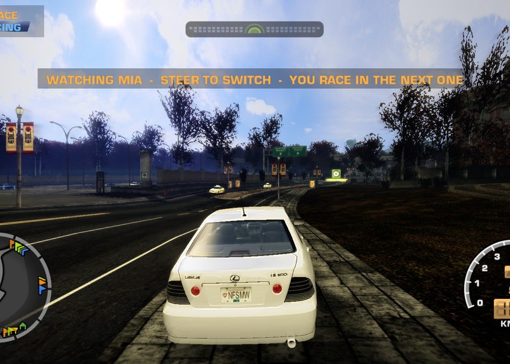 Need for Speed: Most Wanted recompiled: screenshot of the browser version in play