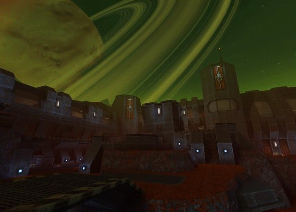 Screenshot of Quake II running in the browser