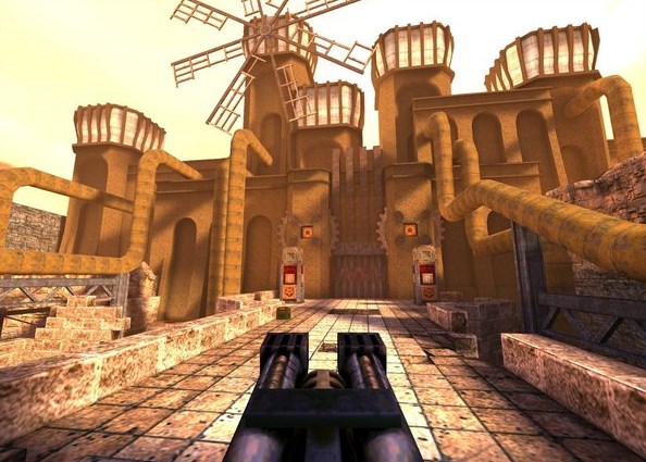 Screenshot of QuakeWorld running in the browser