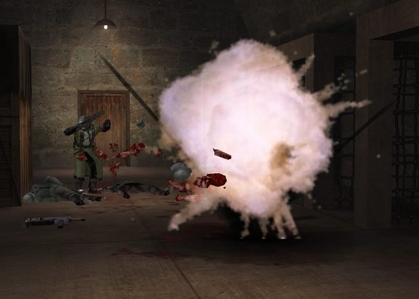 Screenshot of Return to Castle Wolfenstein running in the browser