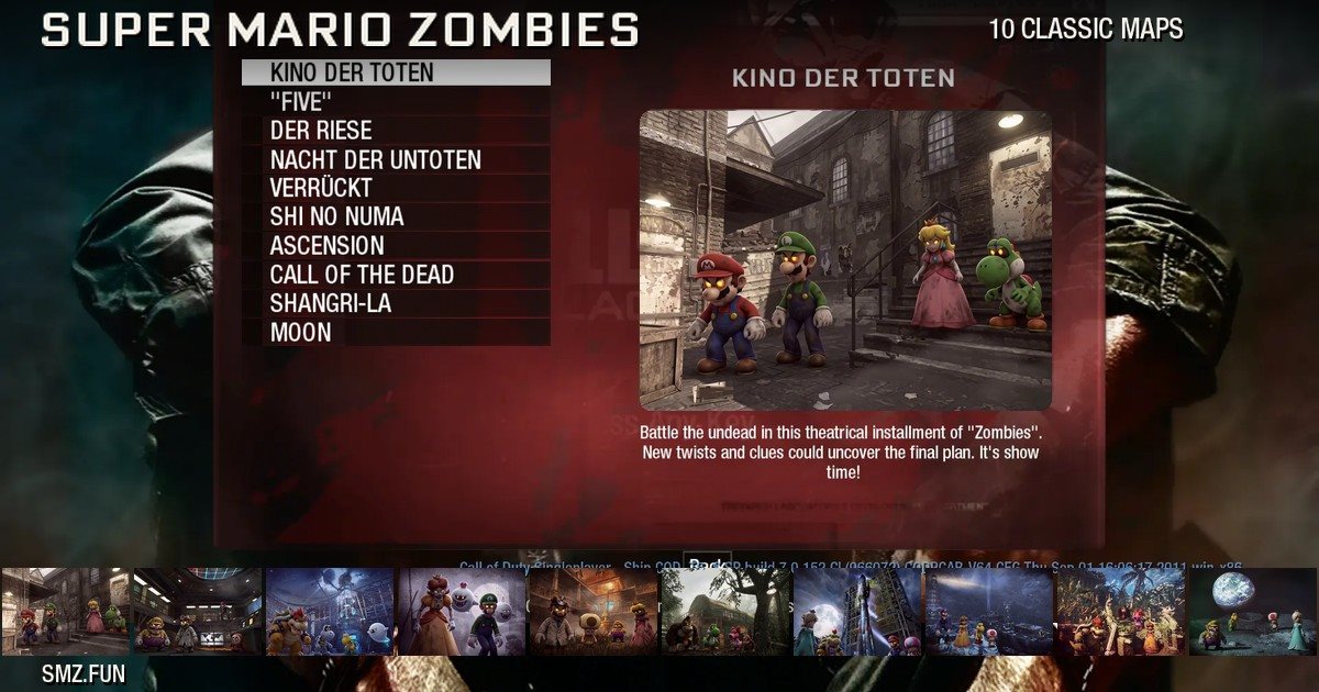 Super Mario Zombies recompiled: the project's own preview image